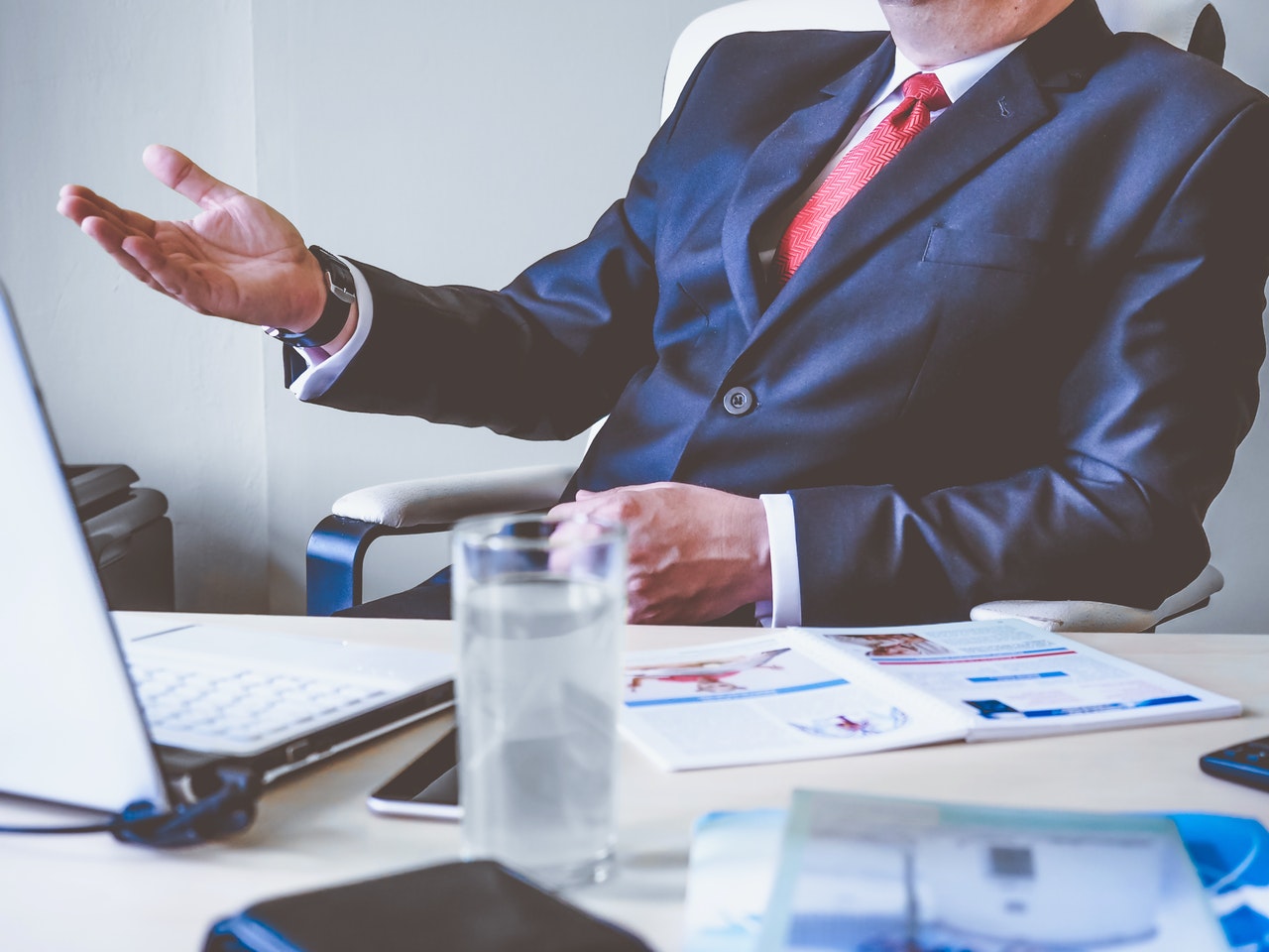 lawyer in his office desk