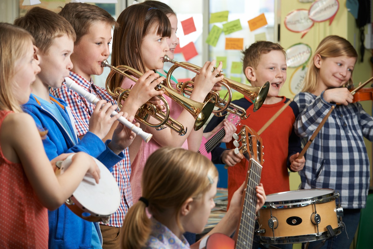 at a music class