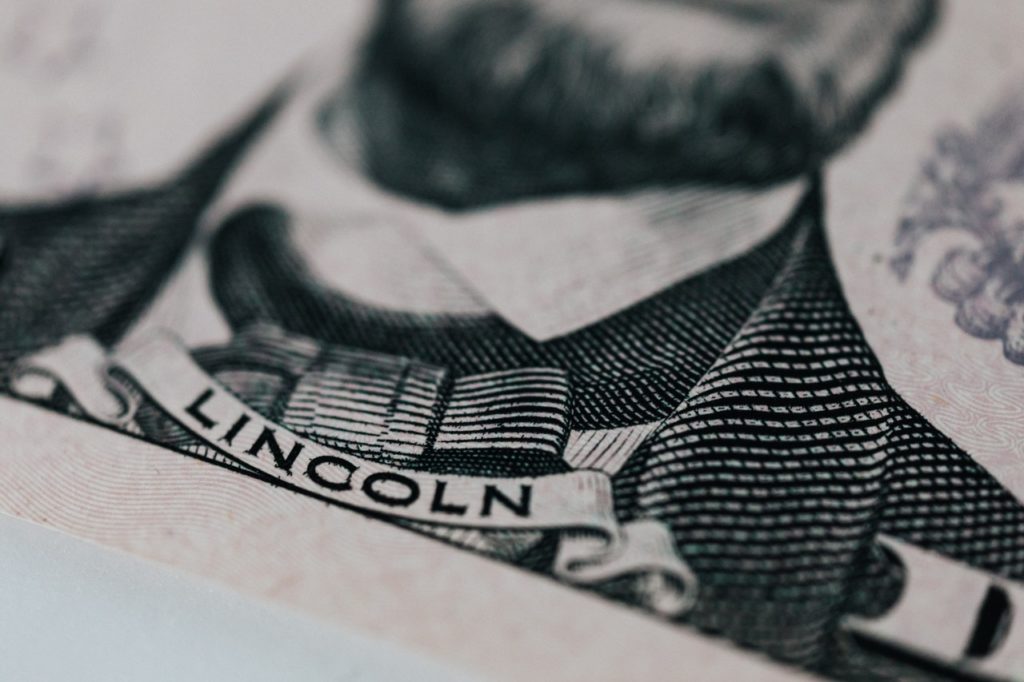 close up of a dollar bill