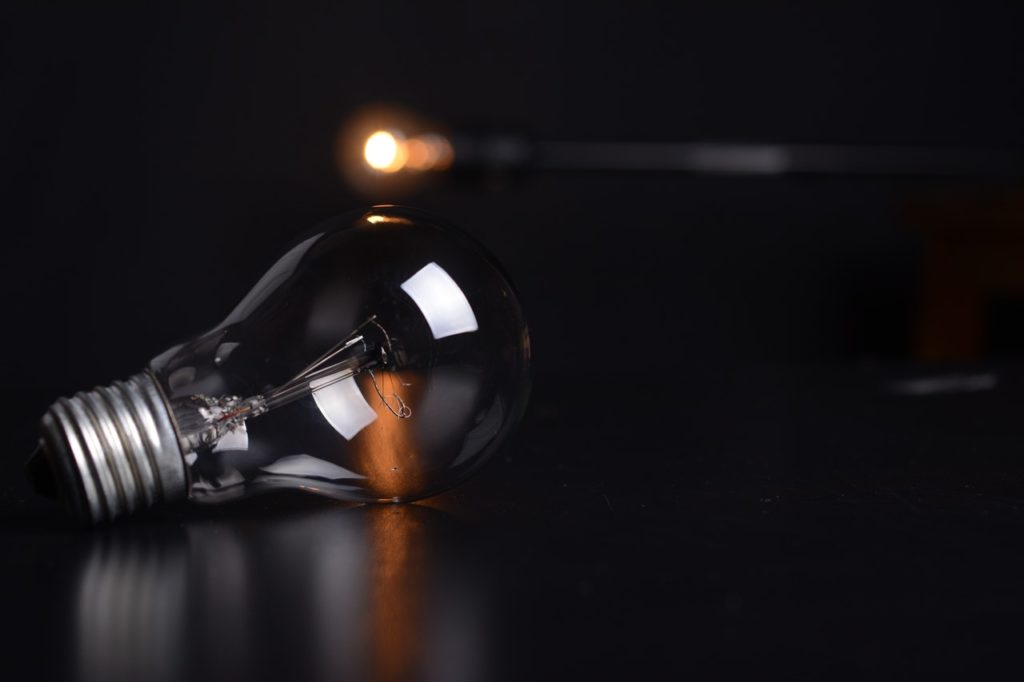 a light bulb