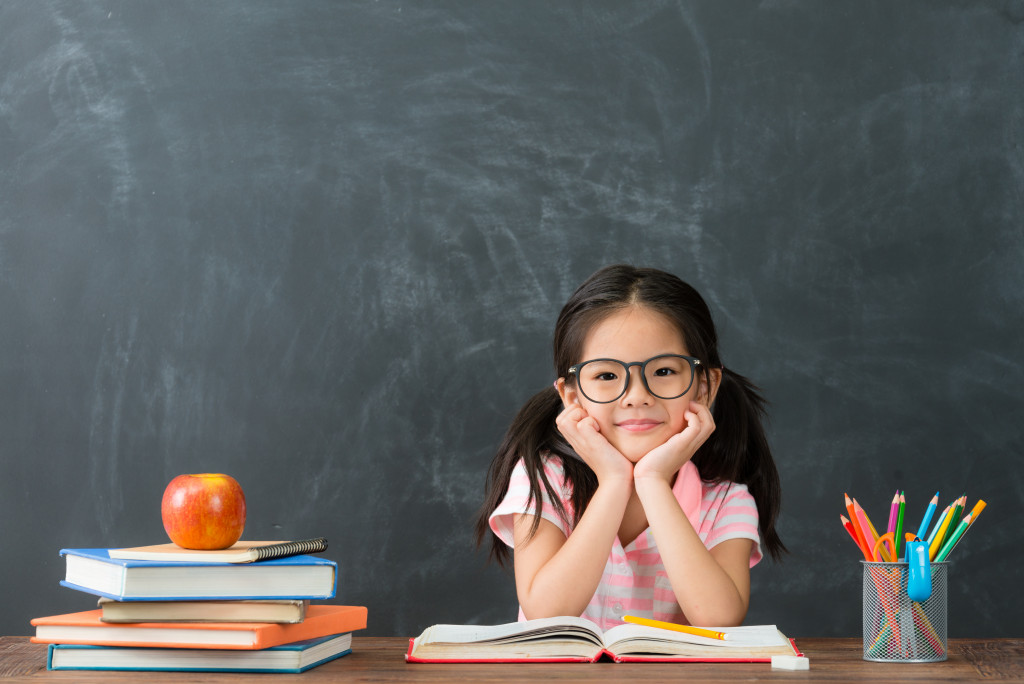 young student in the classroom