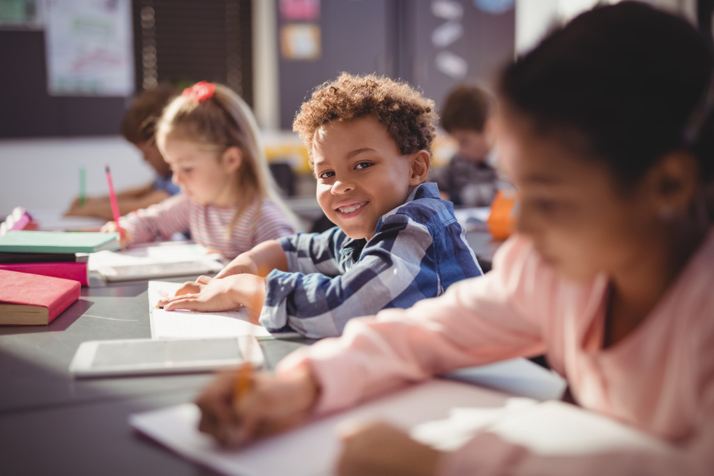 children learning